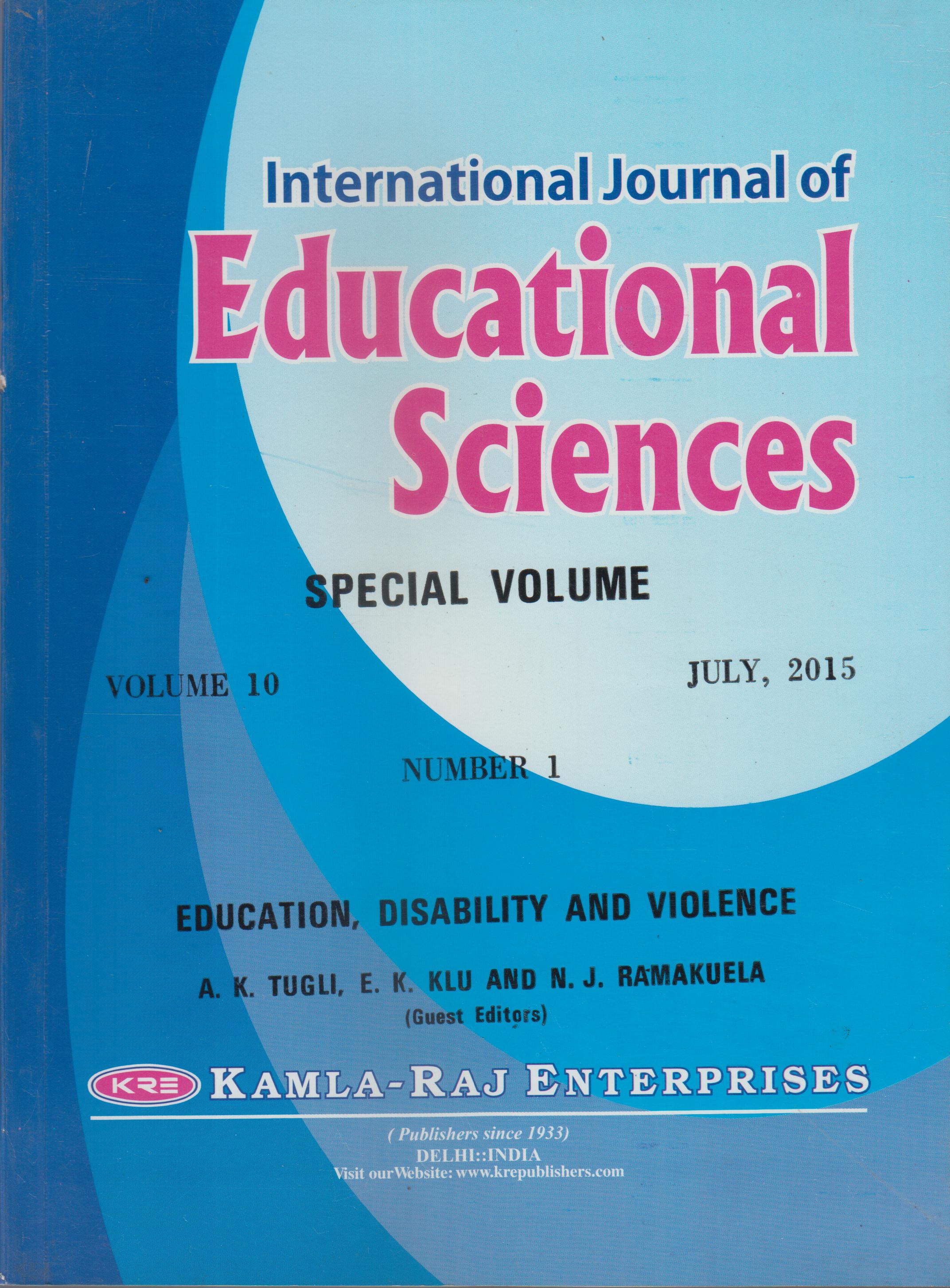 Education, Disability and Violence 